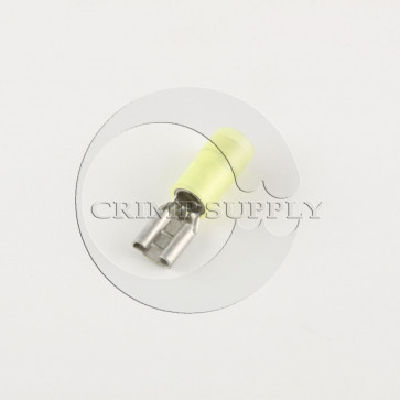 12-10 Ga. 0.250" Wd. Female Nylon-Insulated Rolled Edge Quick-Disconnect Terminals