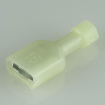 26-22 Ga. 0.250" Wd. Female Fully Insulated Nylon Quick-Disconnect Terminals