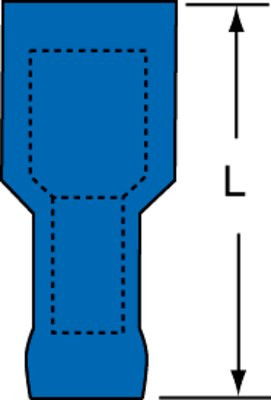 MNHU14-250DFIK-Fully nylon insulated Butted Seam Fem H/S Disconn