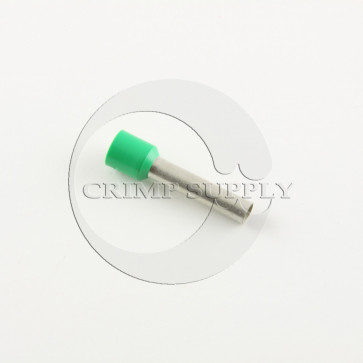 10 Ga. Green Insulated Ferrules, 0.71" Pin Lg.