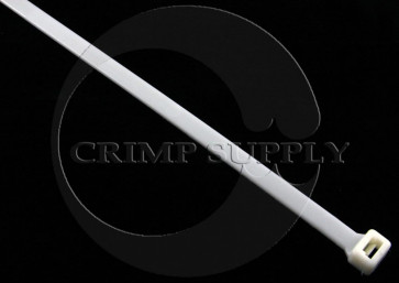 25.2", 175 lb. White Heavy Duty Cable Ties