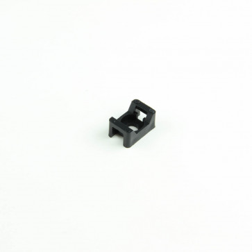Screw-In Saddle UV Black Cable Tie Mounts for 18 lb. Ties
