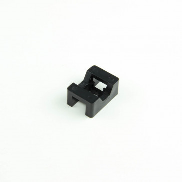 Screw-In Saddle UV Black Cable Tie Mounts for 120 lb. Ties
