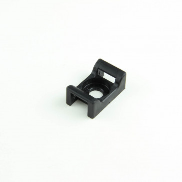 Screw-In Saddle  UV Black Cable Tie Mounts for 120 lb. Ties