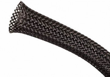 1 3/4" Black No-Fray Mesh Sleeving