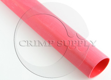 1 1/2" Dia. Red Heavy Duty Adhesive-Lined Shrink Tubing