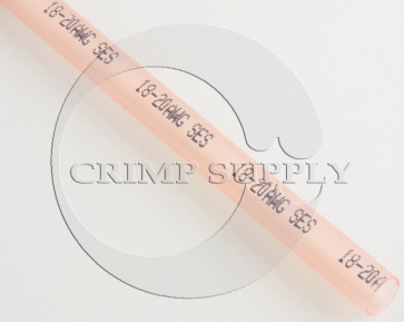 1/8" Dia. Clear-Red Adhesive-Lined Shrink Tubing for 22-18 Gauge Terminals and Splices