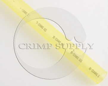 3/8" Dia. Clear-Yellow Adhesive-Lined Shrink Tubing for 12-10 Gauge Terminals and Splices