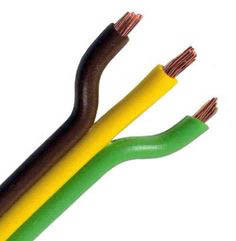 16 Ga. Three Conductor Bonded General Purpose Wire (Bonded GPT), Brown, Yellow, Green