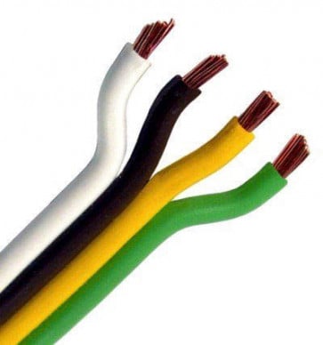 16 Ga. Four Conductor Bonded General Purpose Wire (Bonded GPT), Brown, Yellow, Green, White