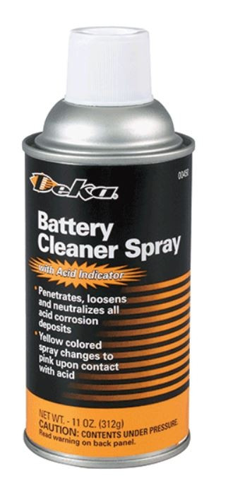 SPRAY, BATTERY CLEANER W/ACID INDICATOR 11 OZ CAN