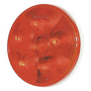 Red 4" Round LED Stop/Tail/Turn Lights With Metri-Pack Plug