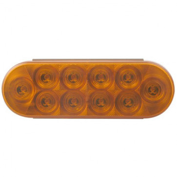 Amber 6" Oval LED Stop/Tail/Turn Lights