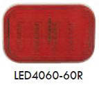 Red 4" X 6" LED Stop/Tail/Turn Lights