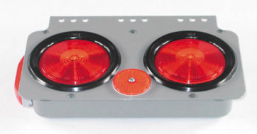 Red Left-Side 12-3/4" X 7-3/4" Trailer Module Lights