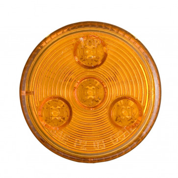 Amber 2 1/2" Round LED Side Marker Lights