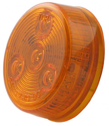 Amber 2" Round LED Side Marker Lights
