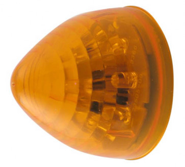 Amber 2" Round Beehive LED Side Marker Lights