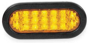 6 1/2" x 2 3/8" Long-Life Amber Rapid Fire LEDs