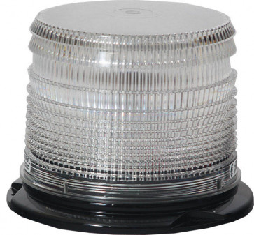 High-Output Clear LED Strobe Lights, Permanent Mount, 5" Tall