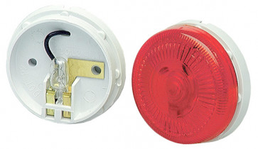 45412 - CLR/MKR LAMP RED ROUND SURFACE-MOUNT SINGLE BULB