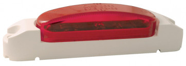 46902 - CLR/MKR LAMP RED LENS W/WHITE BODY SUPERNOVA LED THINLINE