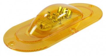 54213 - STT LAMP YELLOW LED SIDE TURN LAMP OVAL FLANGED AMP CNNCTR
