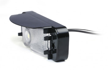 60691 - LICENSE LAMP CLEAR MICRONOVA LED W/BLACK BRACKET (42162)