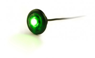 60824 - CLR/MKR GREEN LED ROUND MICRONOVA DOT INDICATOR LAMP