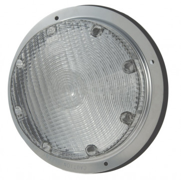 61793 - DOME/INTERIOR LAMP CLEAR WITH STAINLESS STEEL HOUSING
