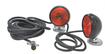 65402-4 - SMALL TRAILER LIGHTING RED MAGNETIC TOWING LAMP KIT