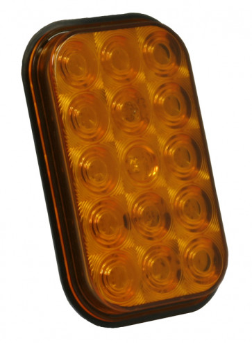 G4503 - STT LAMP YELLOW RECTANGULAR HI COUNT LED