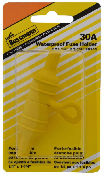 BP/HFB-RP - YELLOW WATER RESISTANT FUSE HOLDER