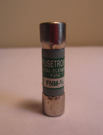 Bussmann FNM-3/4 - 3/4 Amp Fusetron Time-Delay Supplementary Cartridge Fuse 250V Ul Listed