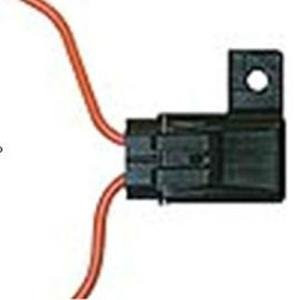 Bussmann HHR - 30 Amp Waterproof Atc Fuseholder With Locking Cap And Mounting Hole- Number 12 Lead Wire 5in Long- 32Vdc