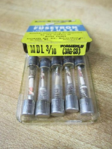 Bussmann MDL-3/16 - 3/16 Amp Time-Delay Glass Tube Fuse 250V Ul Listed