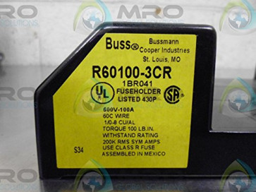 Bussmann R60100-3CR - BUSS FUSEBLOCK WAS 1BR041 R60100-3CR-BN