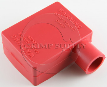 2/0-3/0 Ga. Red Left Elbow Copper Battery Terminal Cover
