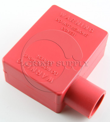 2/0-3/0 Ga. Red Right Elbow Copper Battery Terminal Cover
