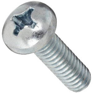 Machine Screw, Pan Head Phillips, #10-32, 0.75" Lg.