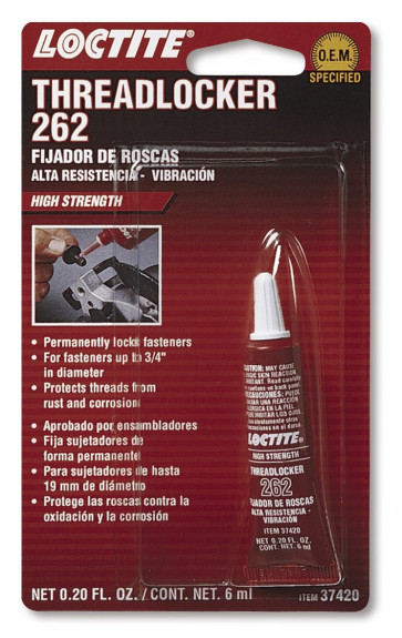 Threadlocker 262 - High Strength/Red 6 ml tube
