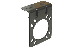 Black-Coated Mounting Bracket For 7-Way Rv Socket- 