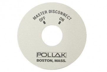 Master Disconnect Switch Face Plate PN 51-303