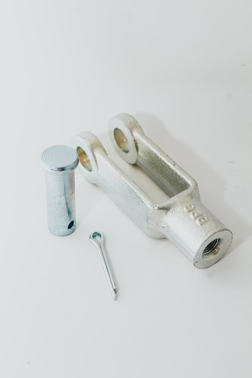 B27086A38ZY 1/2 Inch Clevis with Pin and Cotter Pin Kit-Zinc Plated