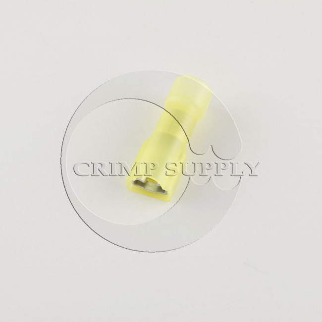 12-10 Wire Size Fully Nylon Insulated Female Disconnect 0.250 x 0.032 Tab Size