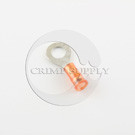 22-18 Ga. Nylon-Insulated Ring Terminals, 1/4" Stud